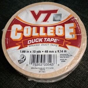 Virginia Tech VT Hokies Duck Brand Duct Tape